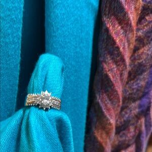 Silver Multi-Stone Cluster Ring